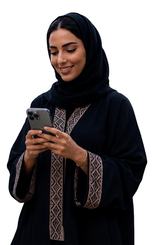 a man smiling and using his phone to trade
